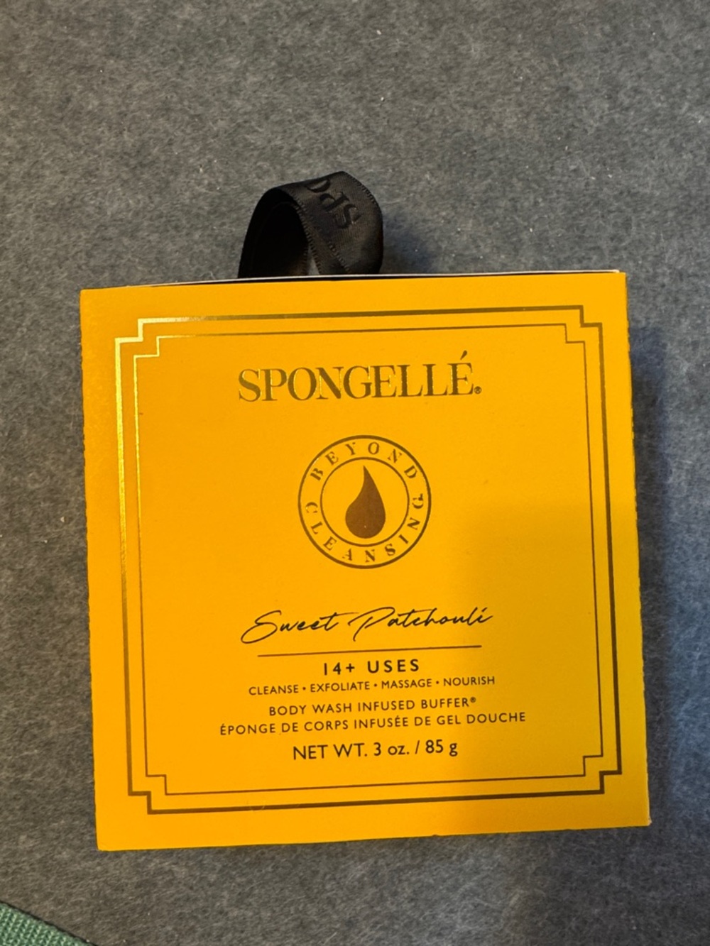 Spongellé Sweet Patchouli Body Wash Infused Buffer - Yellow